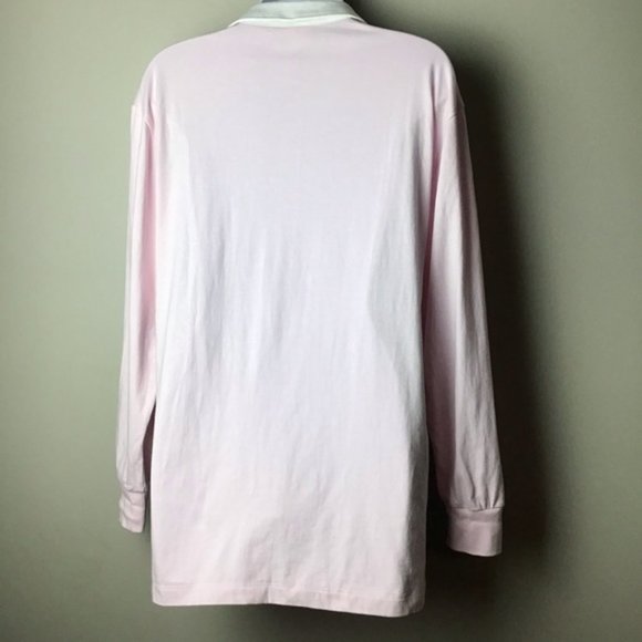 PINK Nation Rugby Color Block Top - Picture 3 of 6